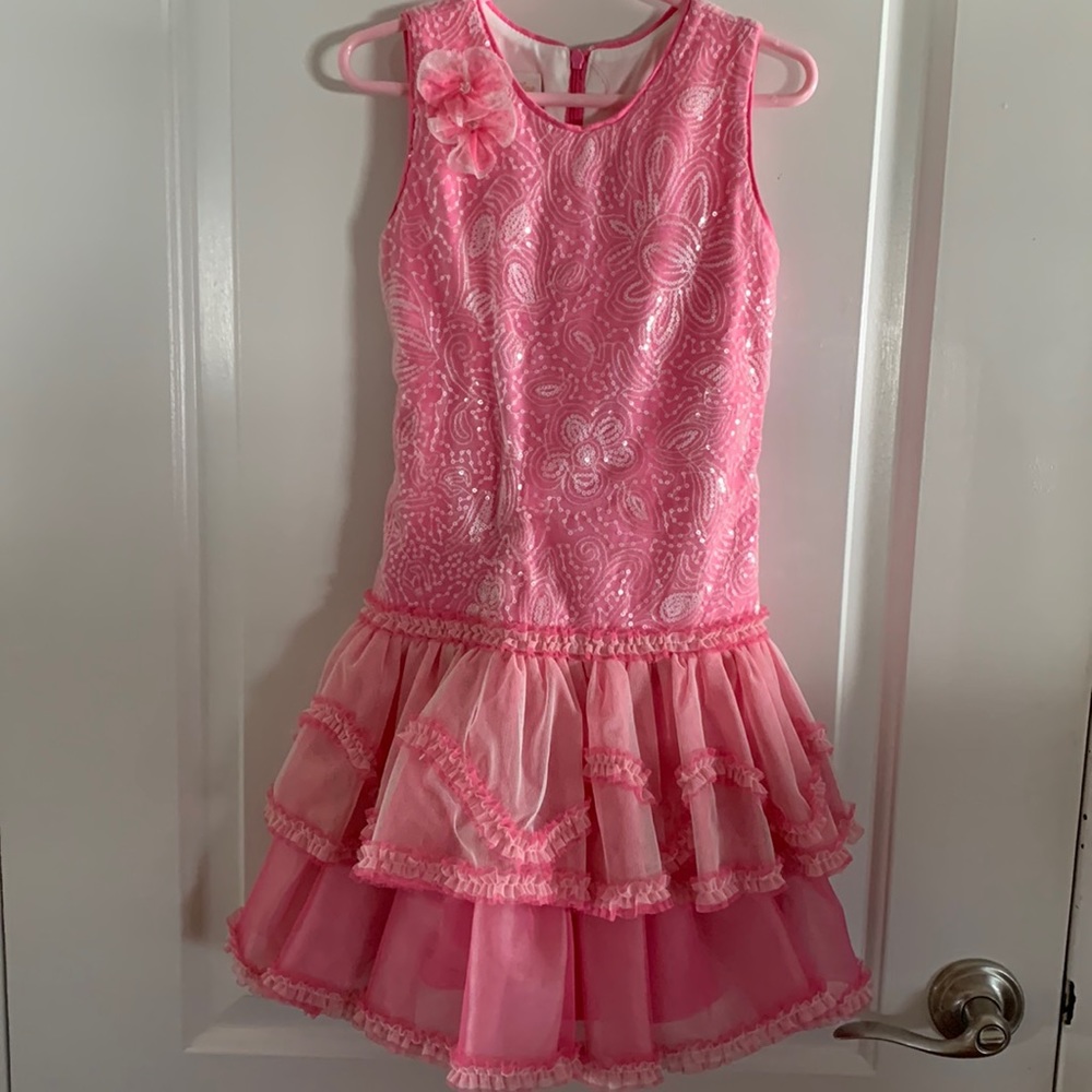 Isobella and Chloe Pink Tulle Dress